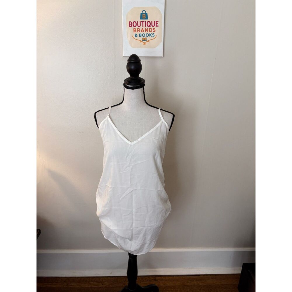 Anthropologie Maeve White Layered Asymmetrical Cami Tunic Top Size Small
